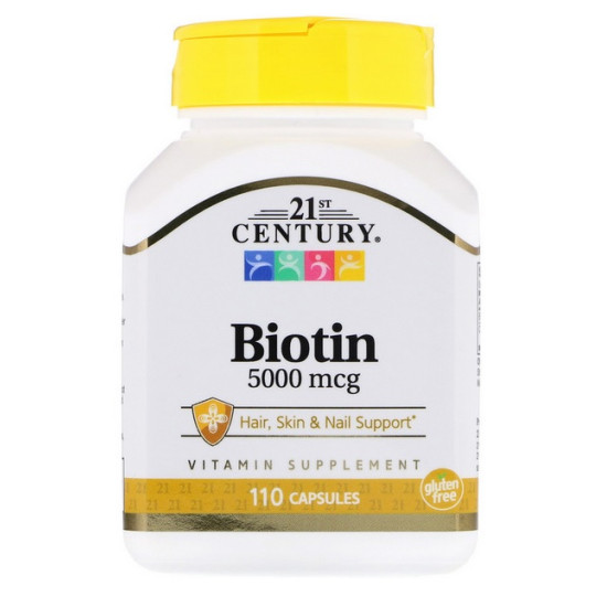 Biotin 5000 mcg MAXIMÁLIS ERŐ - 110db tabletta - 21st. Century