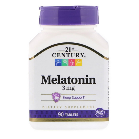 Melatonin, 3 mg, 90 Tabletta - 21st. Century