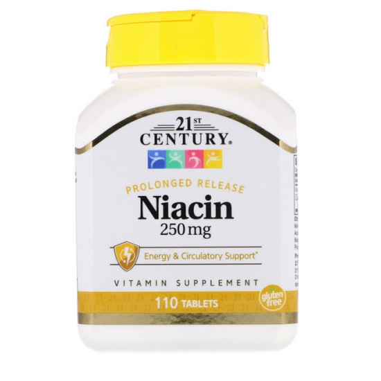 Niacin B3 vitamin 250mg 110db tabletta - 21st. Century