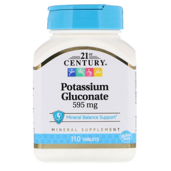 Potassium Gluconate - 595mg - 110 tabletta - 21st. Century