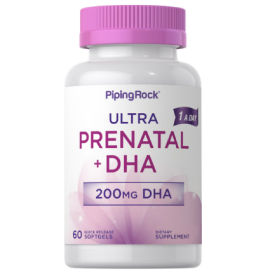 Terhességi multivitamin, DHA-val, 60 Gyorsan oldódó szoftgél 2 havi adag